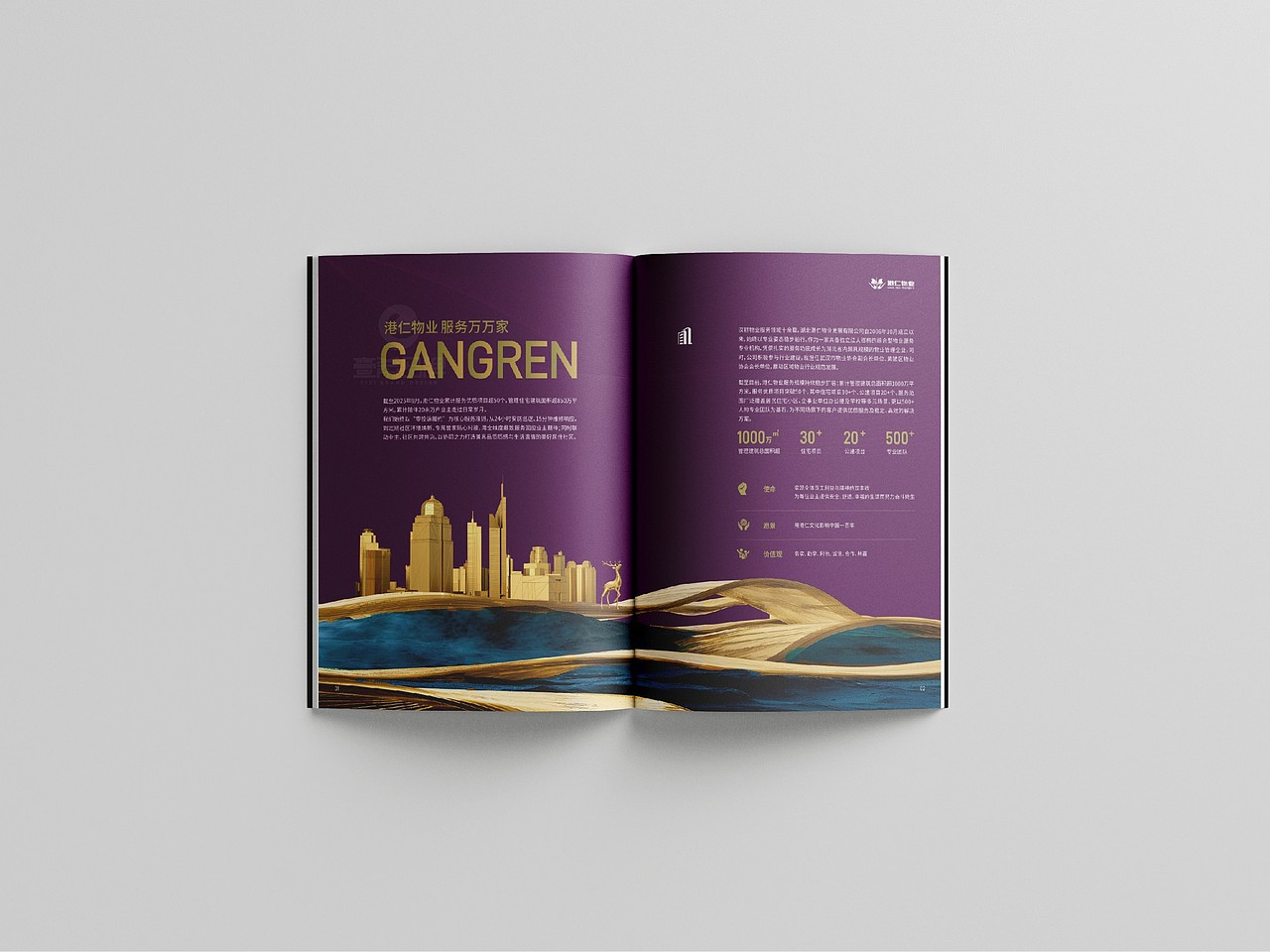 一希品牌设计---物业公司画册宣传册设计（图ZNDAxMTcwODY4） - 书籍/画册 - 站酷设计师一希品牌设计原创素材 - 站酷ZCOOL