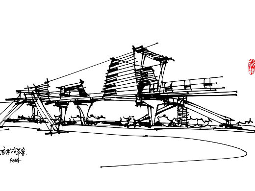 楊林 地鐵高架站設(shè)計手繪稿（個人主頁-ZNzMwMTMyMDQ=） - 建筑設(shè)計 - 站酷設(shè)計師楊林YIMUstudio原創(chuàng)素材 - 站酷ZCOOL