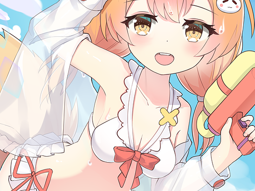 尼尼的夏日插画委托