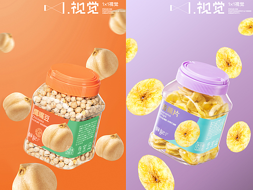 食品摄影｜鲜记坚果系列：用色彩与质感定义食欲美学