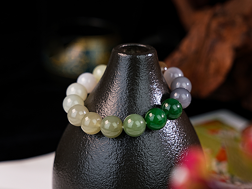 原图直出玉石手链项链和田玉静物拍摄羊脂玉商业拍摄