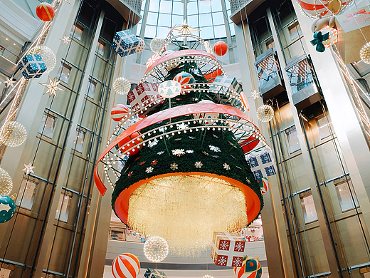 上海港汇恒隆广场商场圣诞主题美陈设计-肆墨设计公司分享
