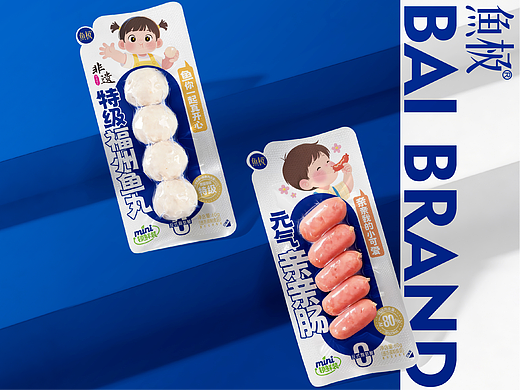 海欣鱼极xBAI Brand | 鱼极mini一人一包，众口不难调（个人主页-ZNzMwMTg4NDQ=） - 包装 - 站酷设计师曾章白包装设计原创素材 - 站酷ZCOOL