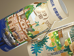 椰子宇宙 包装插画设计