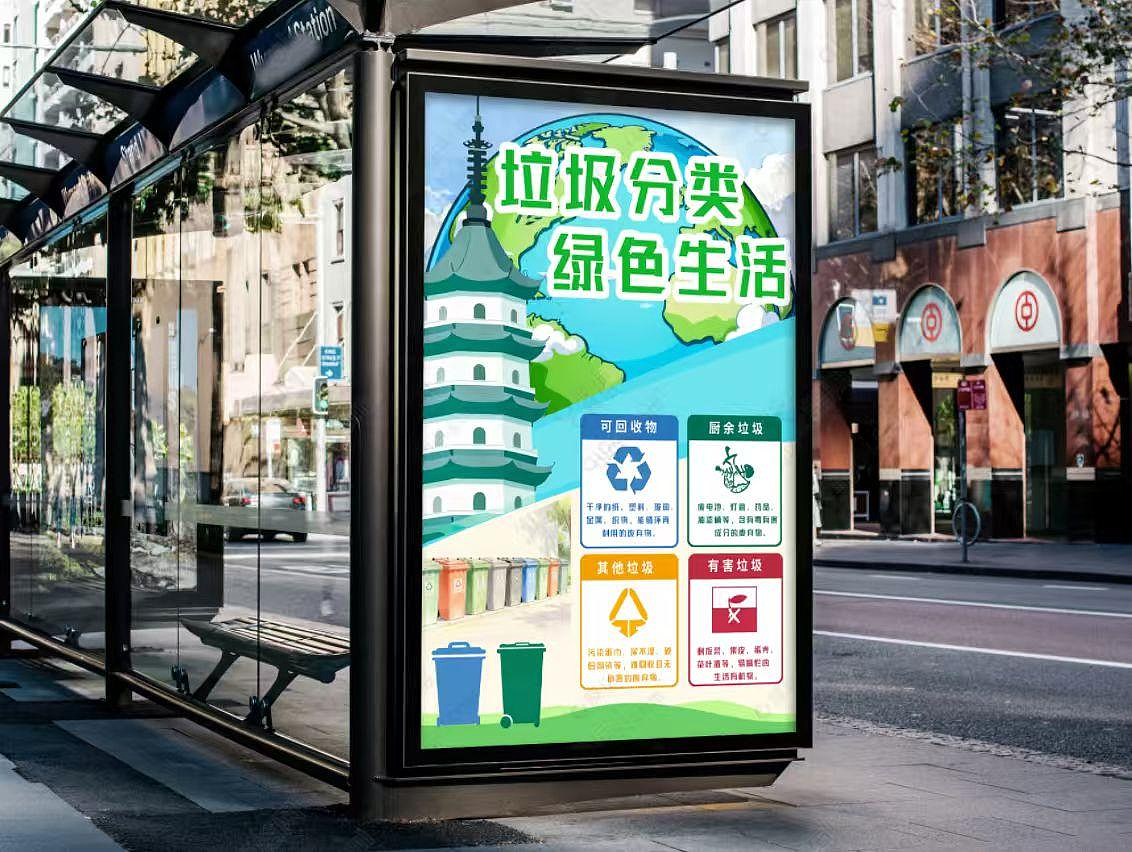 徐州市垃圾分类海报设计（图ZNDAxMjYxNDI4） - 海报 - 站酷设计师HUIYSH原创素材 - 站酷ZCOOL