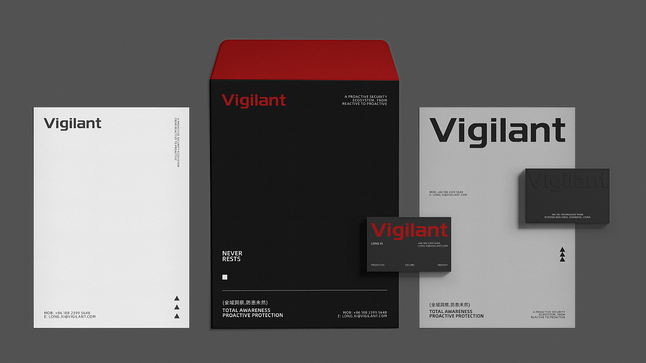维境安防Vigilant | 品牌视觉概念设计（图ZNDAxMjYyNzgw） - 品牌 - 站酷设计师MOXIMO_原创素材 - 站酷ZCOOL