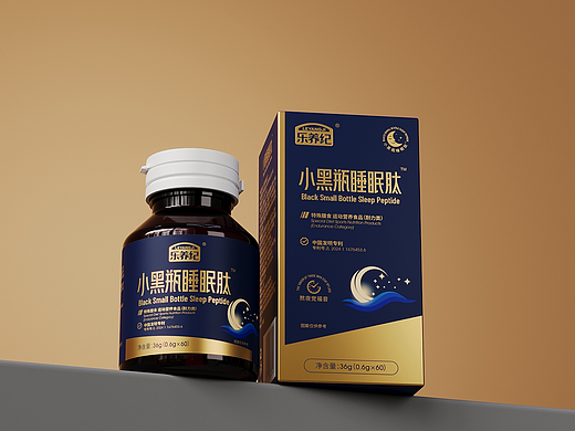 保健品包装设计小黑瓶睡眠肽包装设计 | 铭睿益创