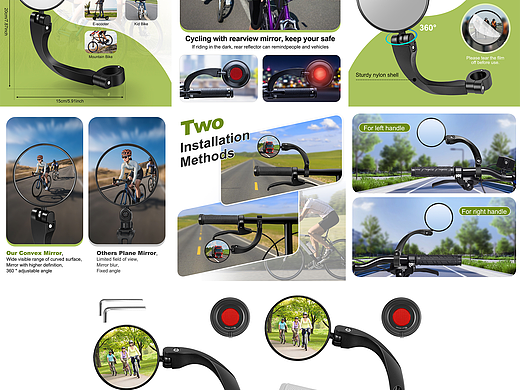 自行车后视镜主副图A+