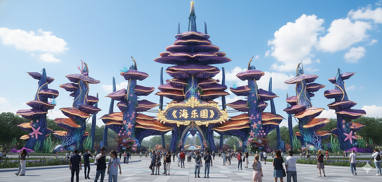 主题公园大门（图ZNDAxMjg3MTg0） - 建筑设计 - 站酷设计师欧德小毕原创素材 - 站酷ZCOOL