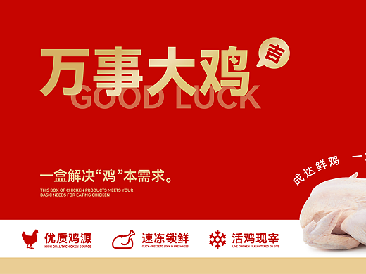 鸡产品礼盒包装设计