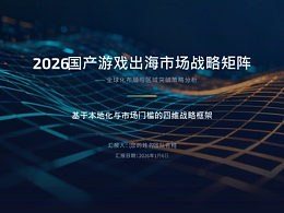 PPT制作-2026国产游戏出海市场战略矩阵