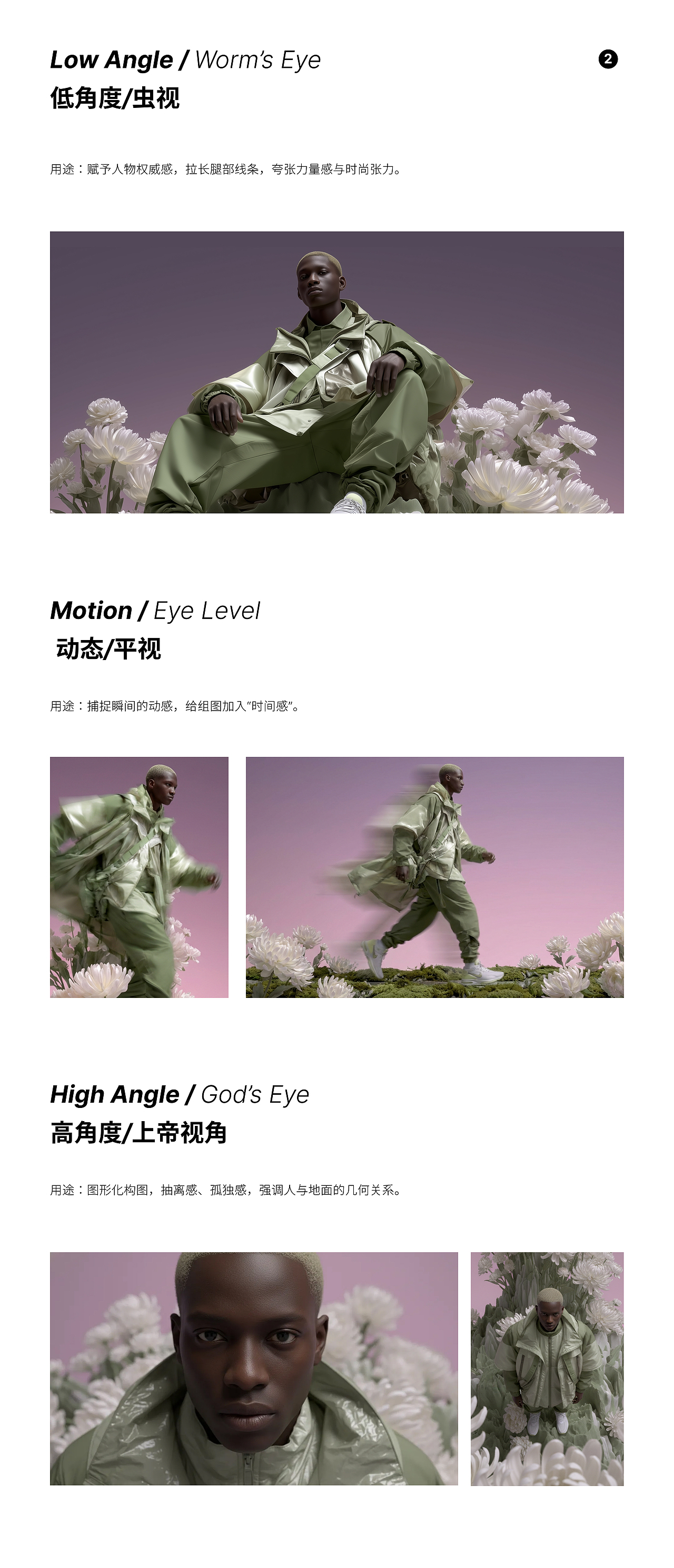 探索生成式 AI 图像中的景别和机位角度（图ZNDAxMjkzODY4） - AI作品 - 站酷设计师野花漫游原创素材 - 站酷ZCOOL