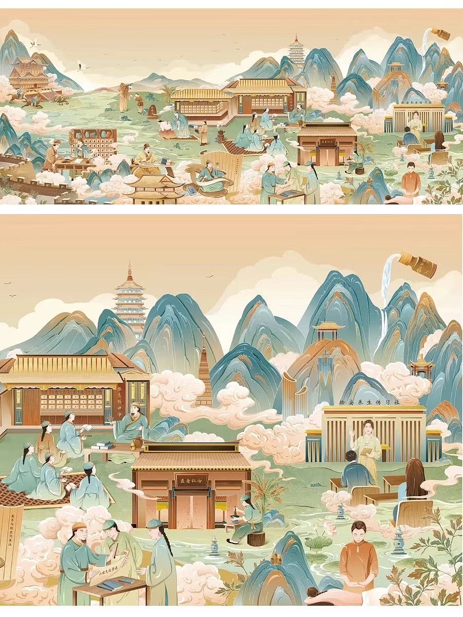 古风（图ZNDAxMjk2MzYw） - 商业插画 - 站酷设计师牛奶牛21原创素材 - 站酷ZCOOL