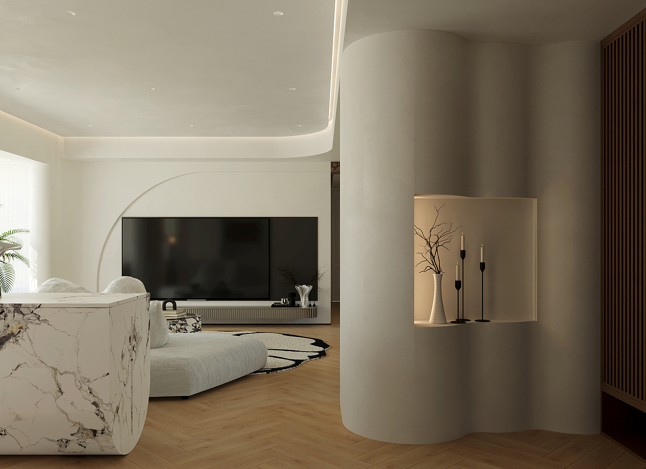 法式客厅（图ZNDAxMzAwNzU2） - 家装设计 - 站酷设计师南方视觉原创素材 - 站酷ZCOOL
