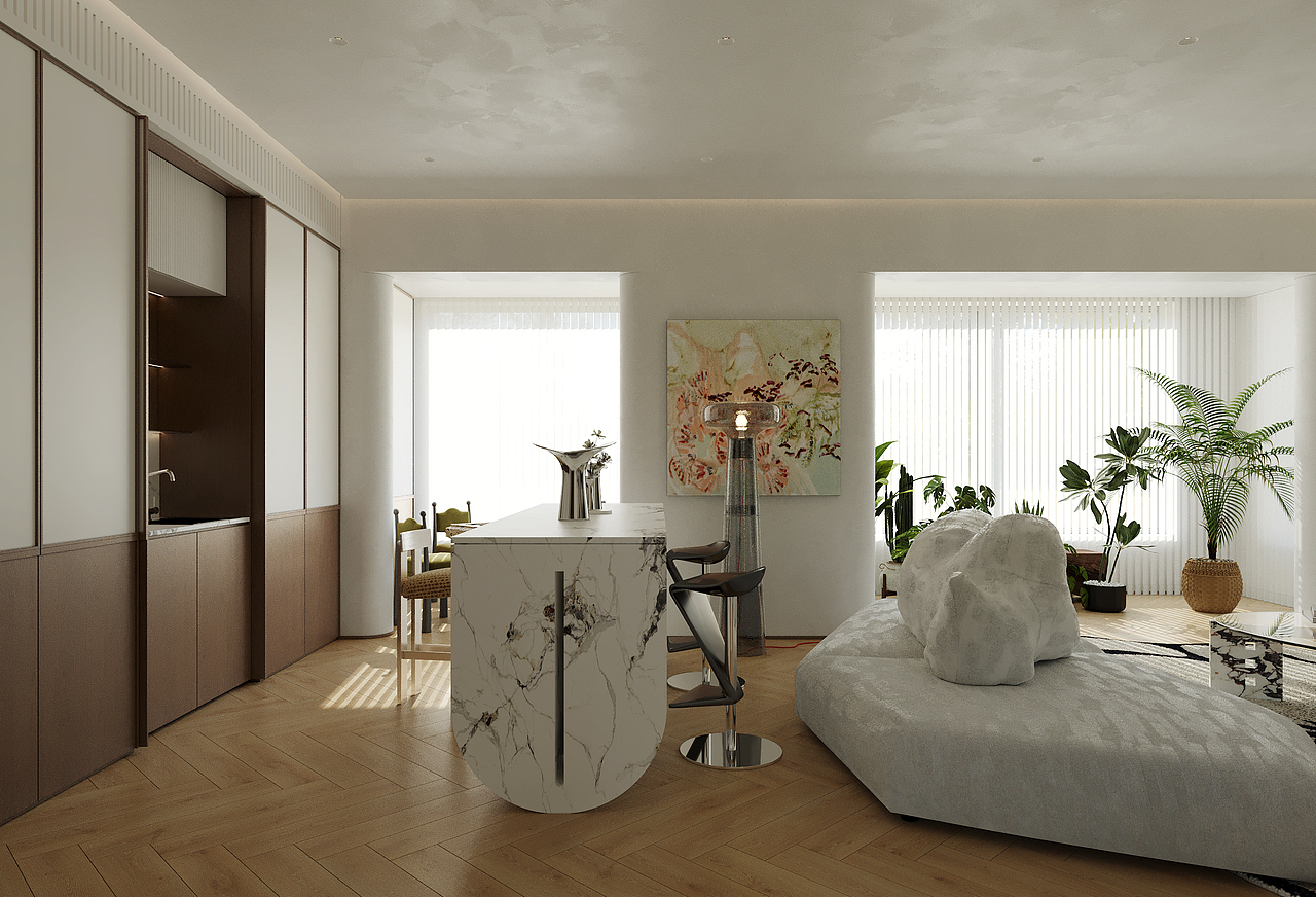 法式客厅（图ZNDAxMzAwNzQ0） - 家装设计 - 站酷设计师南方视觉原创素材 - 站酷ZCOOL