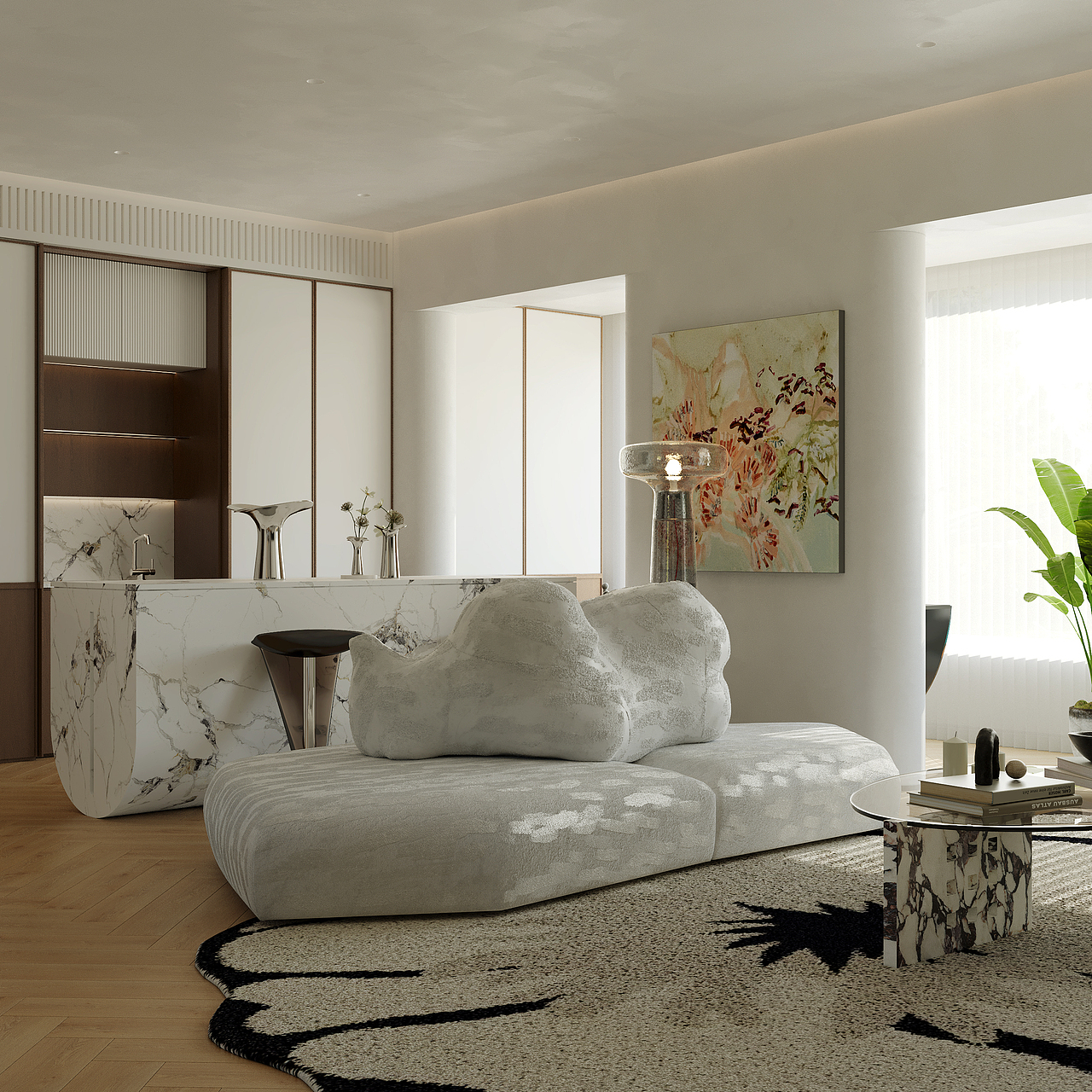 法式客厅（图ZNDAxMzAwNzY0） - 家装设计 - 站酷设计师南方视觉原创素材 - 站酷ZCOOL