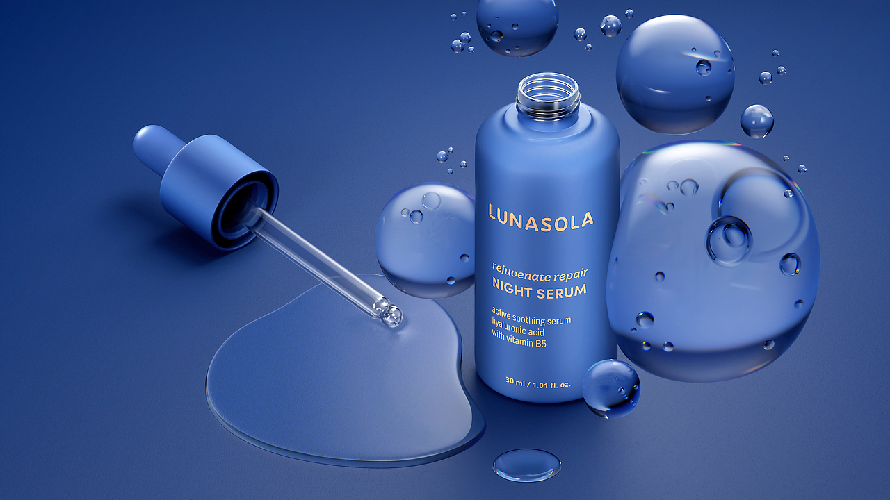LUNASOLA｜双重保湿精华 视觉概念设计（图ZNDAxMzA2NjU2） - 品牌 - 站酷设计师焕然视觉原创素材 - 站酷ZCOOL