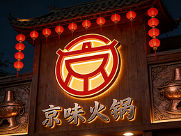 餐飲火鍋店logo視覺(jué)展示