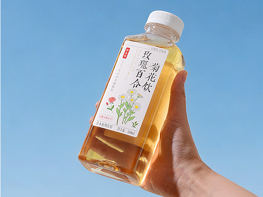 玫瑰百合饮料拍摄