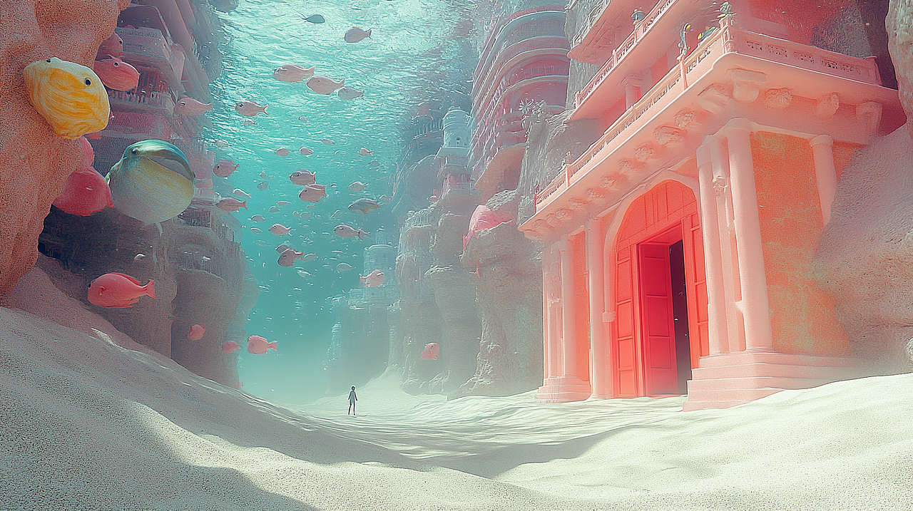 水/光/梦 Visual illusion 100张（图ZNDAxMzE2ODQ4） - AI作品 - 站酷设计师清松珠宝课堂原创素材 - 站酷ZCOOL