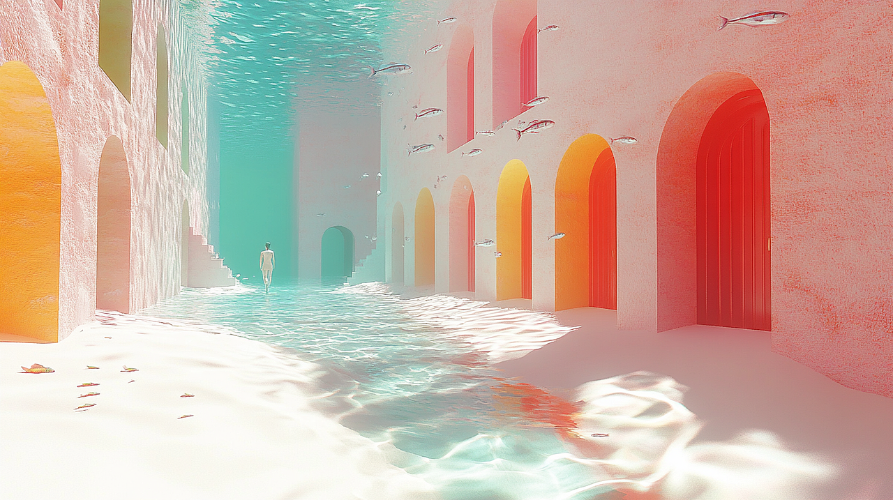 水/光/梦 Visual illusion 100张（图ZNDAxMzE2OTM2） - AI作品 - 站酷设计师清松珠宝课堂原创素材 - 站酷ZCOOL