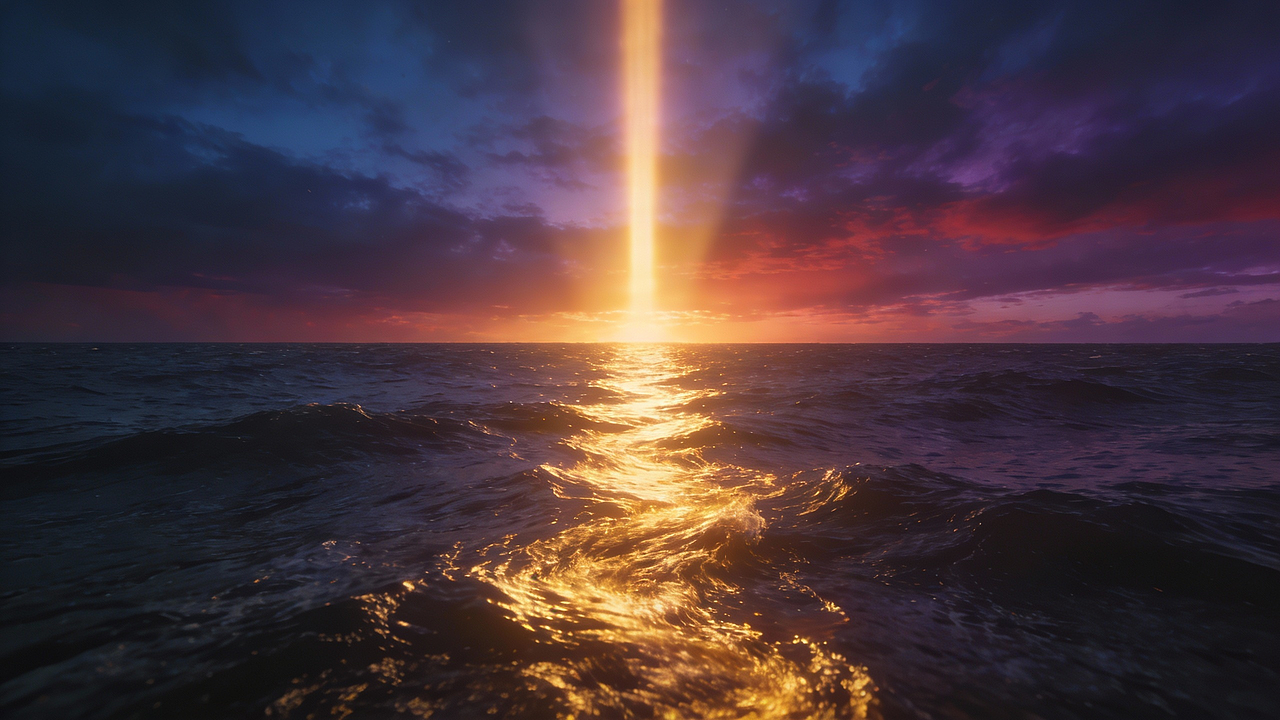 绝美海景风光，日出日落海浪（图ZNDAxMzE4NzE2） - AI作品 - 站酷设计师金汐与沉墨原创素材 - 站酷ZCOOL