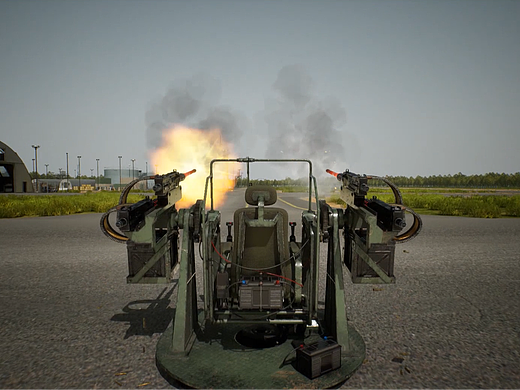 四联装 .50 Cal机枪炮塔武器系统 | UE5 Gameplay Demo