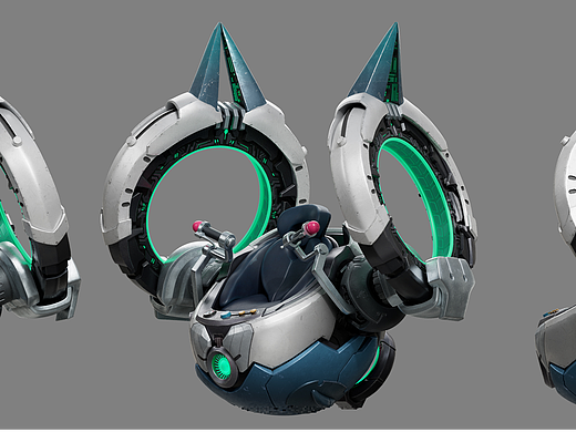 一组次世代三维资产作品展示