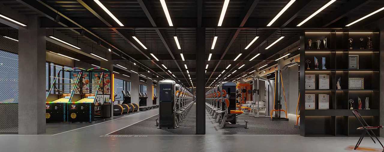 极地铁馆｜灰橙撞色的工业美学（图ZNDAxMzc0MTA4） - 商业空间设计 - 站酷设计师白娜娜原创素材 - 站酷ZCOOL