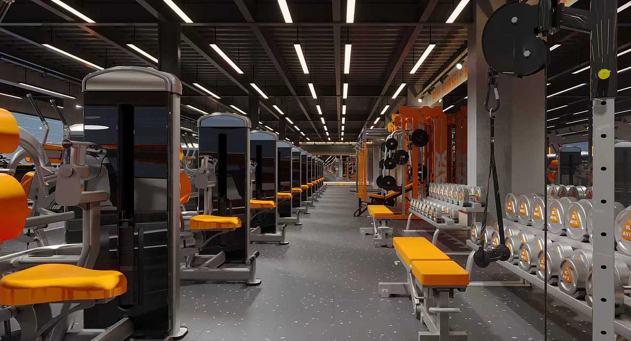 极地铁馆｜灰橙撞色的工业美学（图ZNDAxMzc0MTIw） - 商业空间设计 - 站酷设计师白娜娜原创素材 - 站酷ZCOOL