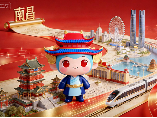 AI物華天寶，昌通未來（個(gè)人主頁-ZNzMwMzEyODQ=） - AI作品 - 站酷設(shè)計(jì)師華夏祁蓮原創(chuàng)素材 - 站酷ZCOOL