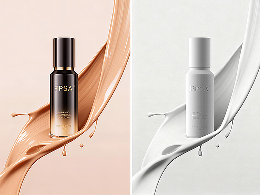 c4d+ai粉底液和流体