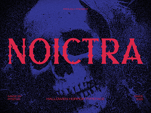 复古恐怖万圣节哥特暗黑电影海报封面标题装饰英文字体