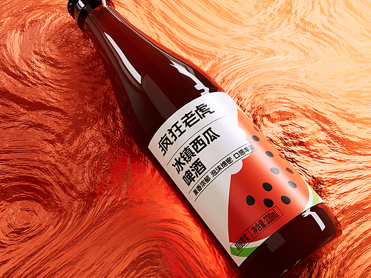 现代潮流风包装设计：疯狂老虎西瓜&番茄果啤