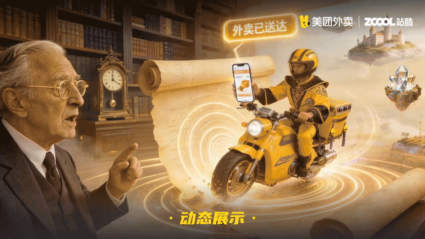 远古书房 时空急送|美团外卖1对1急送(图ZNDAxNDAxOTQ0) - AI作品 - 站酷设计师设计狂魔画原创素材 - 站酷ZCOOL
