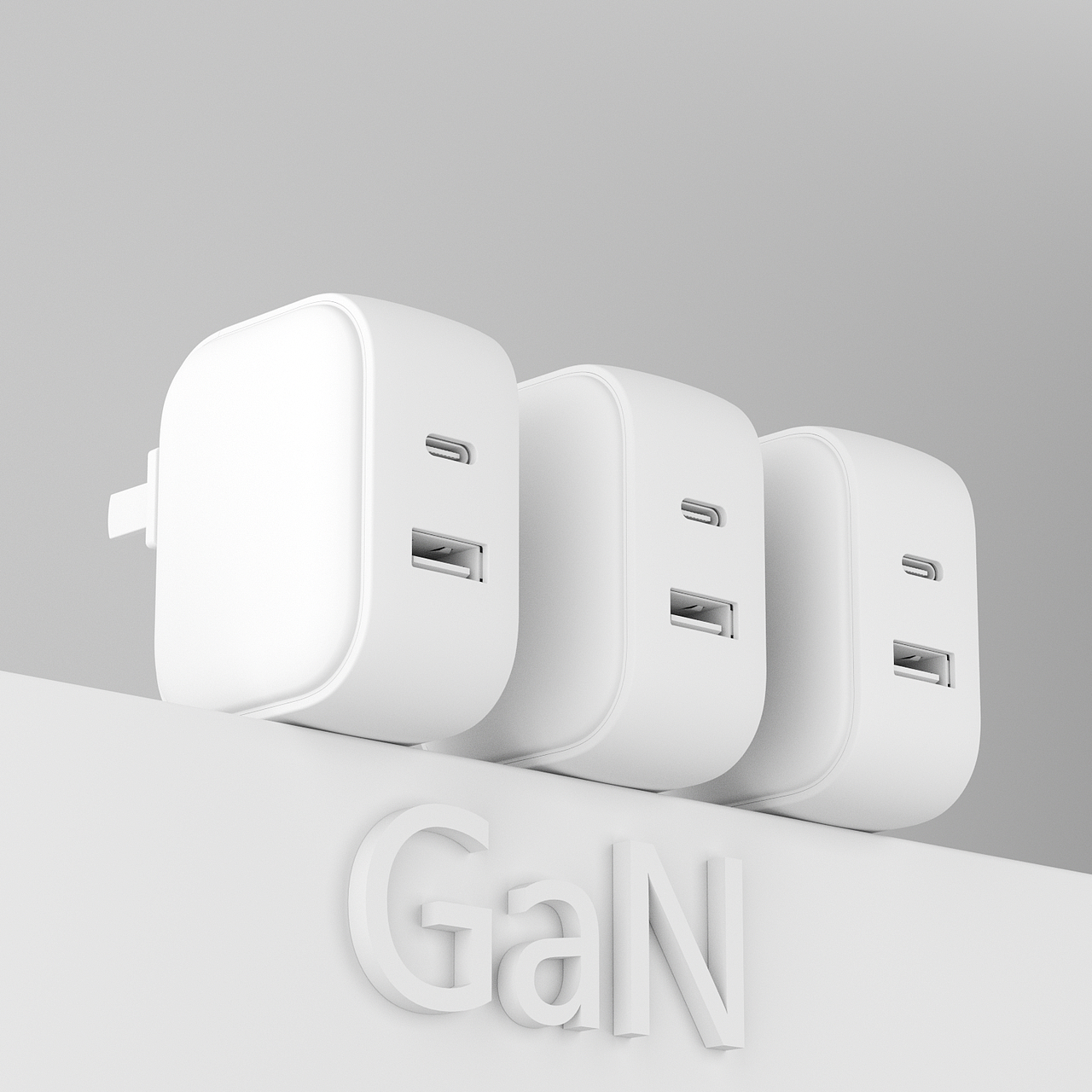 一套双口快充充电头的建模渲染（图ZNDAxNDExODEy） - 产品 - 站酷设计师设计师阿祯原创素材 - 站酷ZCOOL