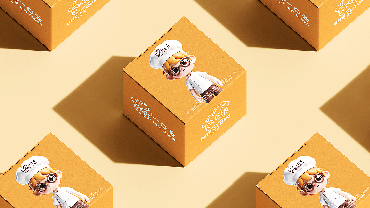 一口云 BITE CLOUD | 烘焙品牌设计（图ZNDAxNDIwMDQw） - 品牌 - 站酷设计师Oo鱿鱼酒烩白贝原创素材 - 站酷ZCOOL