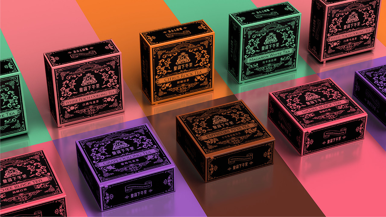 茶匣中的宫廷花园｜皇词下午茶包装设计（图ZNDAxNDIwMzM2） - 包装 - 站酷设计师梁维胜原创素材 - 站酷ZCOOL