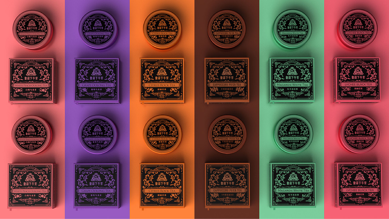 茶匣中的宫廷花园｜皇词下午茶包装设计（图ZNDAxNDIwMzI4） - 包装 - 站酷设计师梁维胜原创素材 - 站酷ZCOOL