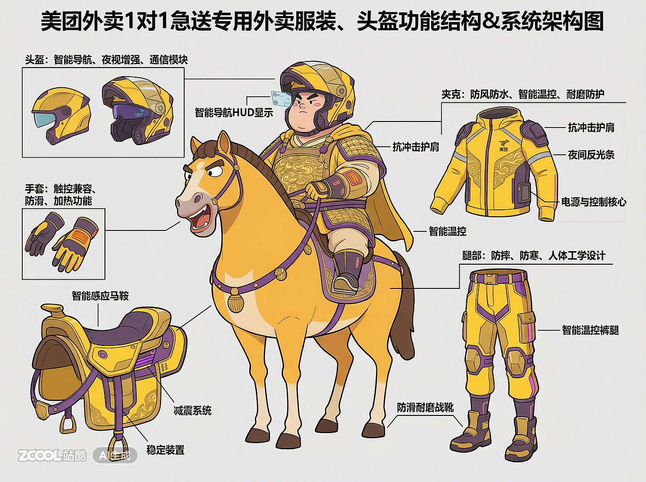 机械骑手（图ZNDAxNDI3Mjg0） - AI作品 - 站酷设计师锦筑云舒设计原创素材 - 站酷ZCOOL