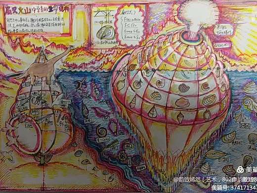 扇贝火山中孕育的生命结构（个人主页-ZNzMwMzY2MDA=） - 品牌 - 站酷设计师韵致嫣然原创素材 - 站酷ZCOOL