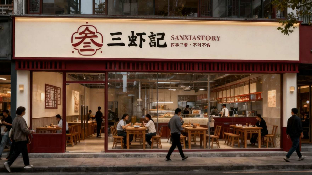 三虾记餐饮品牌全案（图ZNDAxNDUxMzMy） - 品牌 - 站酷设计师焦糖薯蛋原创素材 - 站酷ZCOOL