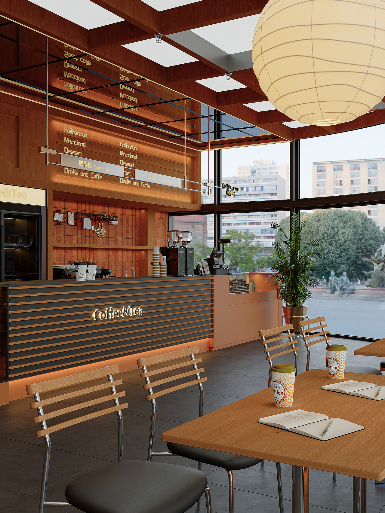 咖啡店（图ZNDAxNDUzOTky） - 商业空间设计 - 站酷设计师小小堡o原创素材 - 站酷ZCOOL