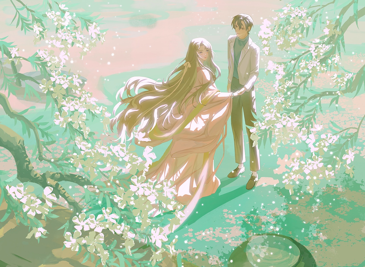 治愈系古风插画（图ZNDAxNDU3NDQ0） - 创作习作 - 站酷设计师画画的无韵呀原创素材 - 站酷ZCOOL