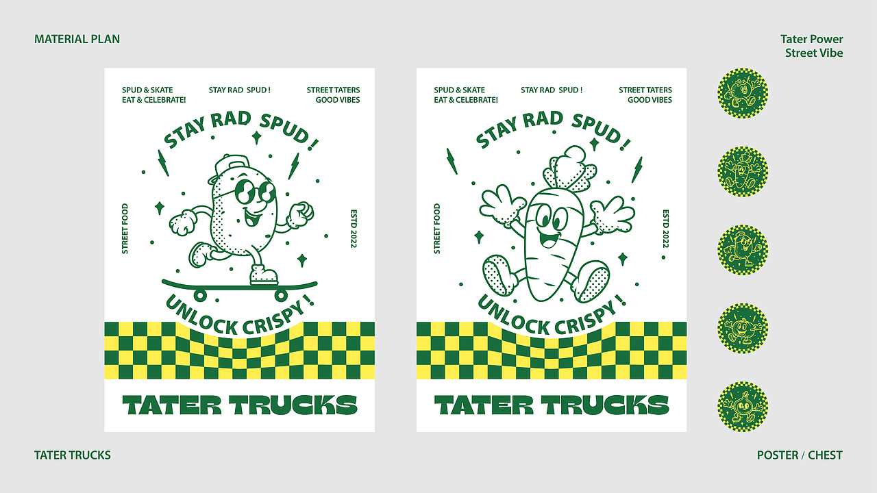 TATER TRUCKS 街头快餐 | 美式风格餐饮品牌提案（图ZNDAxNDYwMDI0） - 品牌 - 站酷设计师派大星猩猩原创素材 - 站酷ZCOOL