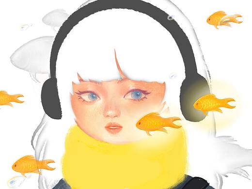 鱼群（个人主页-ZNzMwMzk3MjA=） - 艺术插画 - 站酷设计师holapoome原创素材 - 站酷ZCOOL