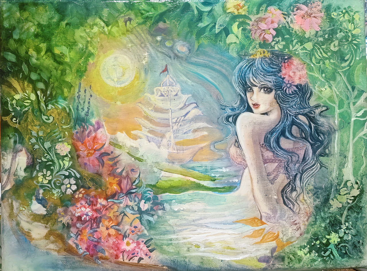 面对世界一切（图ZNDAxNDc2MDMy） - 绘画 - 站酷设计师巫咏娴原创素材 - 站酷ZCOOL