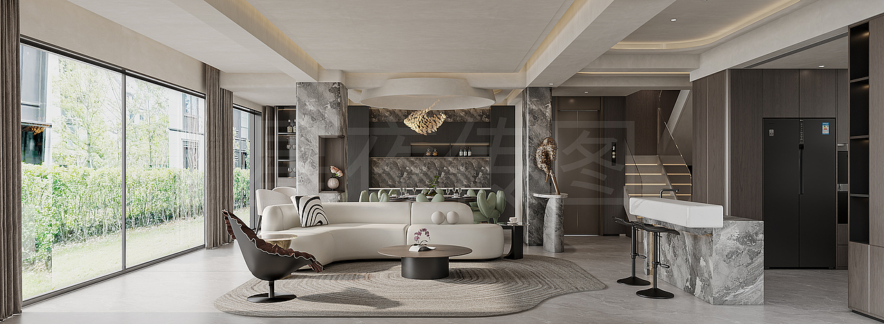 现代别墅效果图（图ZNDAxNDc2OTg4） - 家装设计 - 站酷设计师Z632975315原创素材 - 站酷ZCOOL