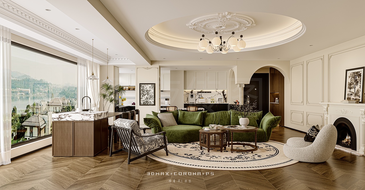 法式中古｜优雅刻进空间肌理（图ZNDAxNDgyNTgw） - 家装设计 - 站酷设计师Tt唐恬超甜原创素材 - 站酷ZCOOL