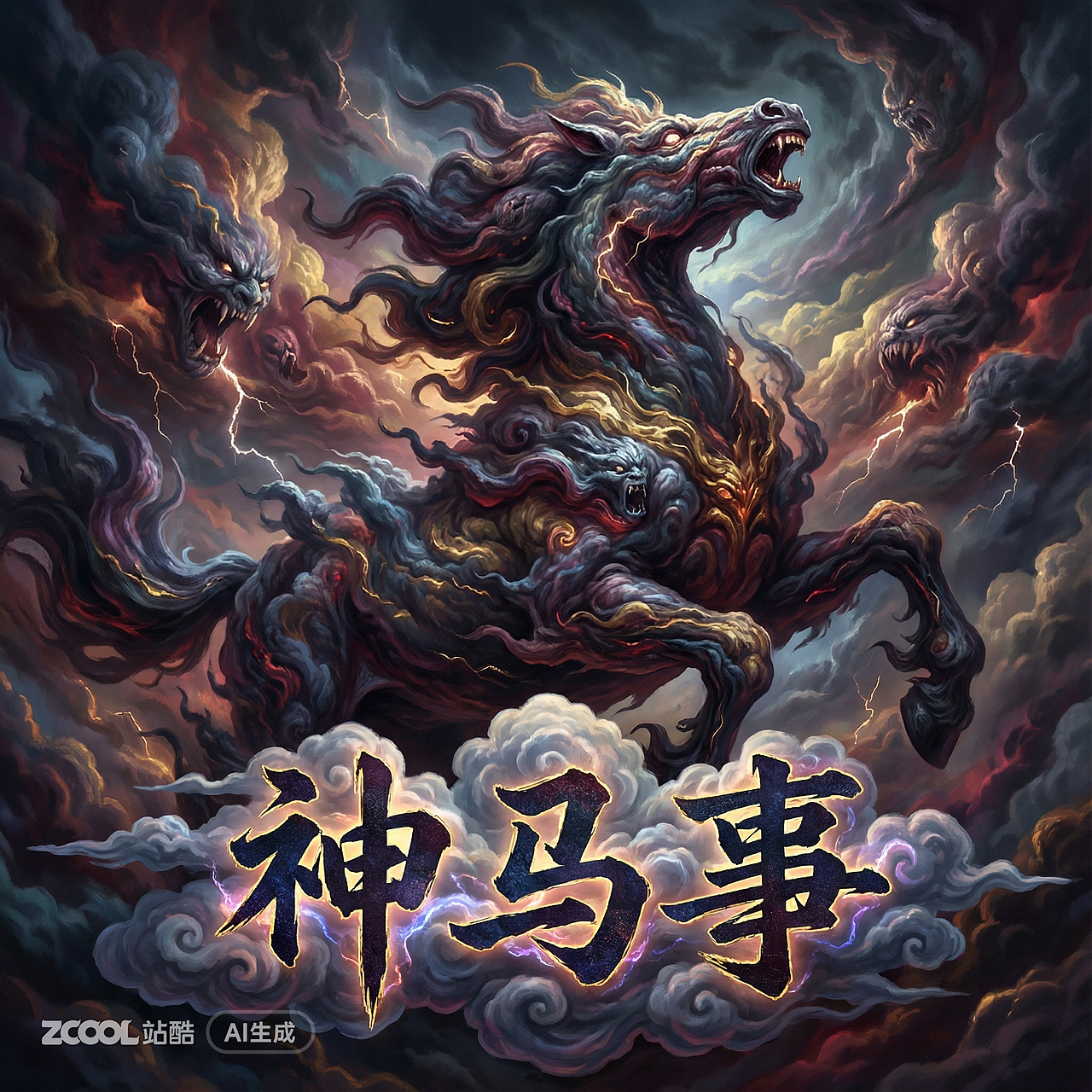神马事（图ZNDAxNDg1NTU2） - AI作品 - 站酷设计师锦筑云舒设计原创素材 - 站酷ZCOOL
